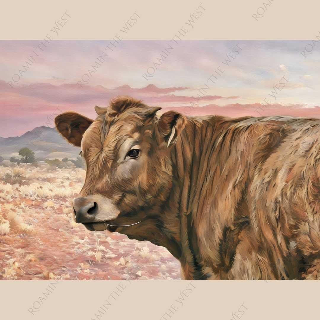 Cow #1 image downloadable file for western creatives