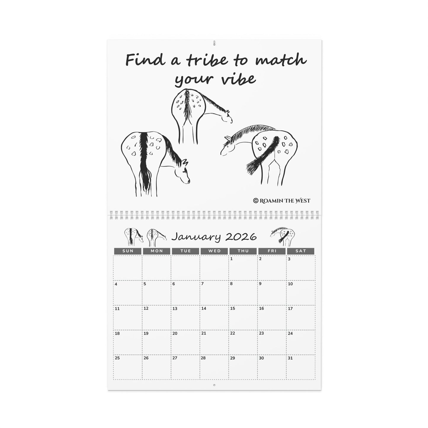The Goofey Horse Series Wall Calendar