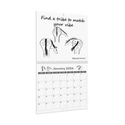 The Goofey Horse Series Wall Calendar